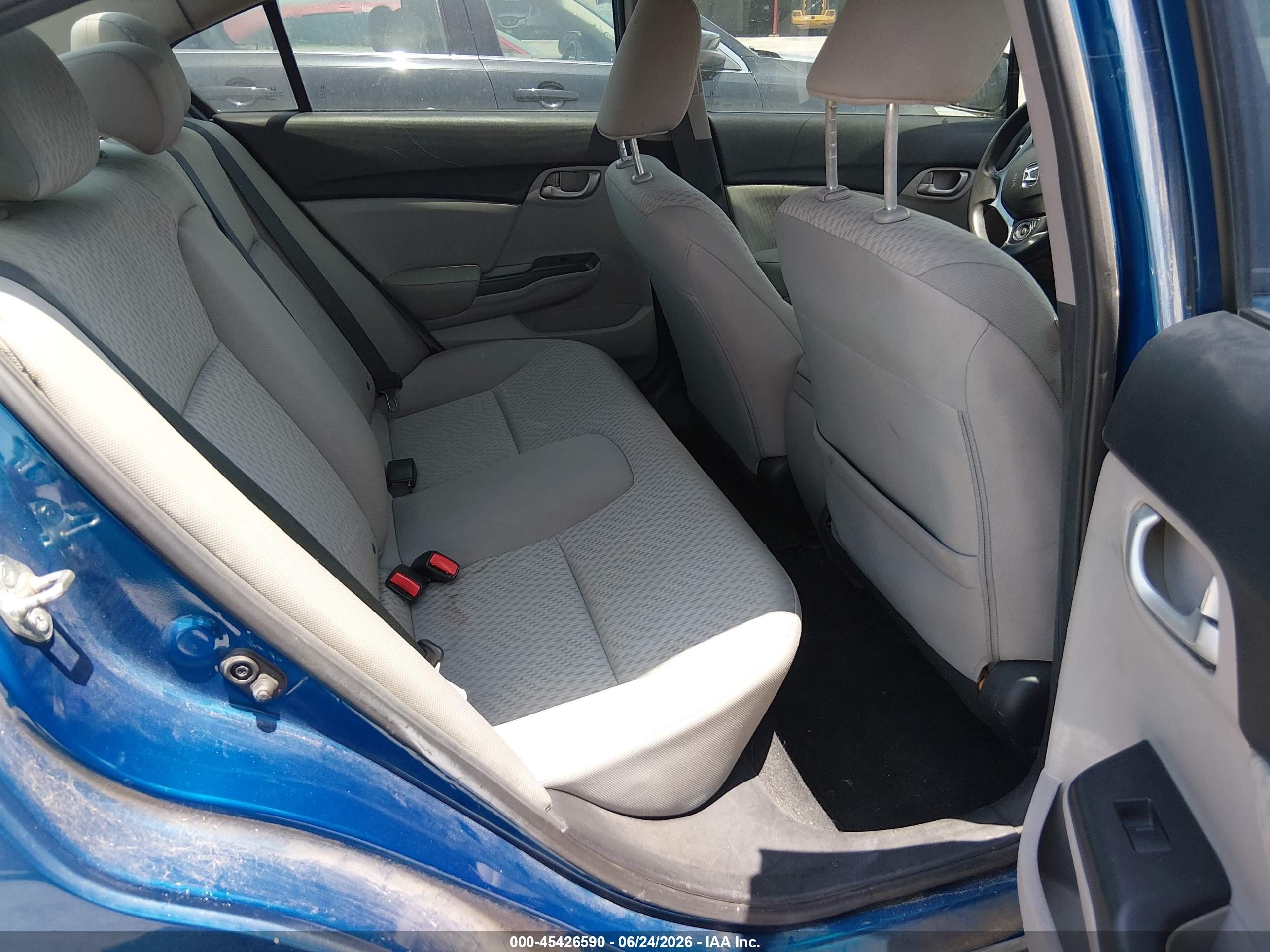 2015 Honda Civic Lx Blue vin: 2HGFB2F58FH550474