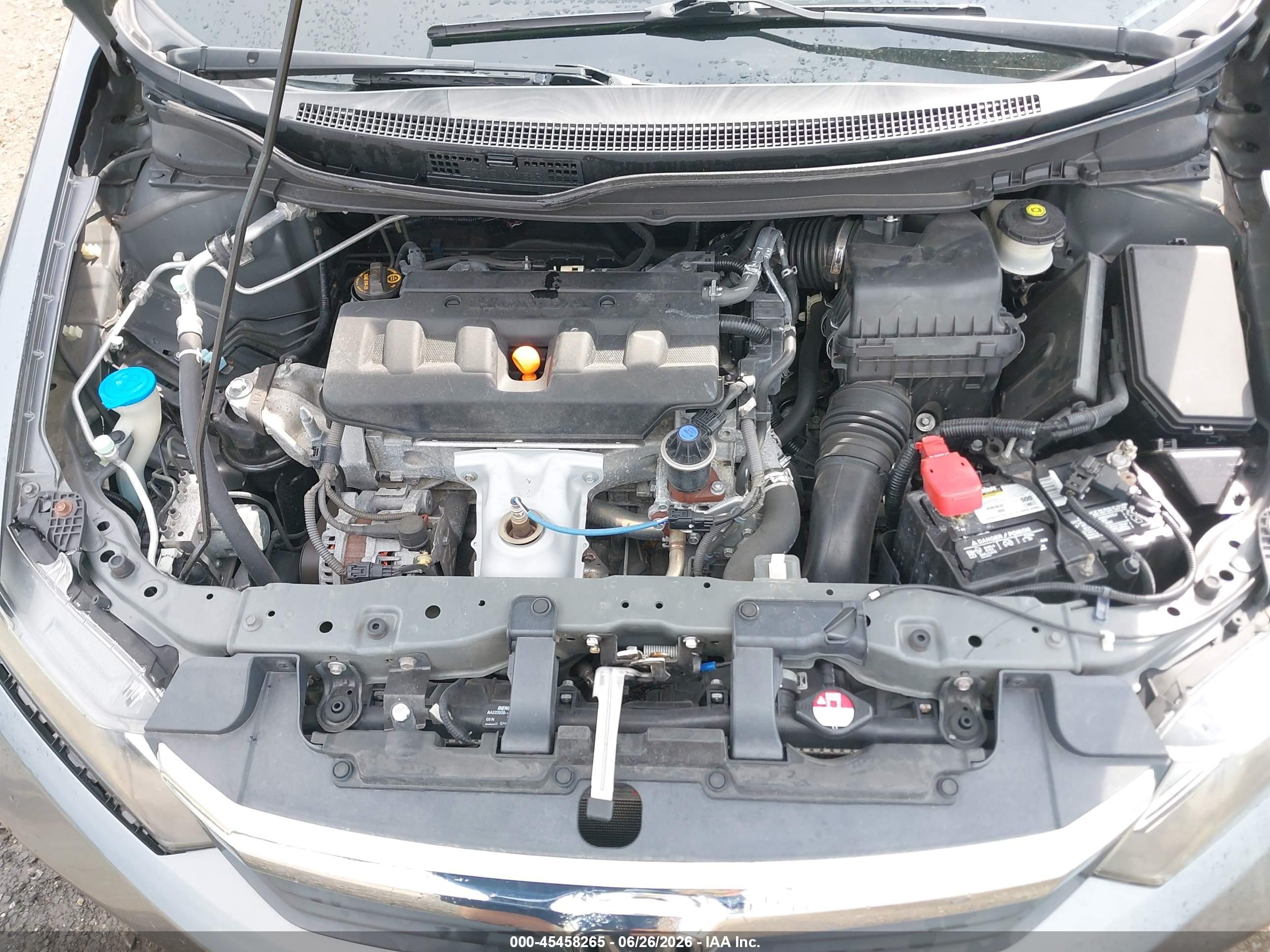 2012 Honda Civic Lx Gray vin: 2HGFB2F59CH304660