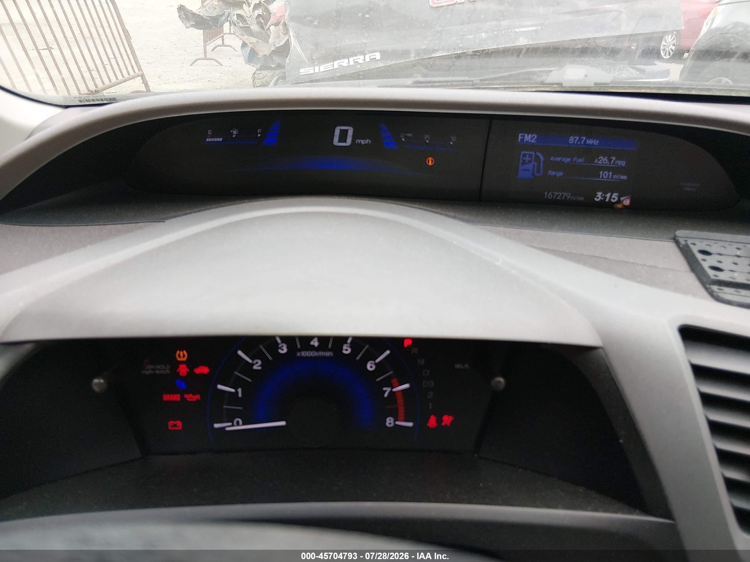 2012 Honda Civic Lx Silver vin: 2HGFB2F59CH314167
