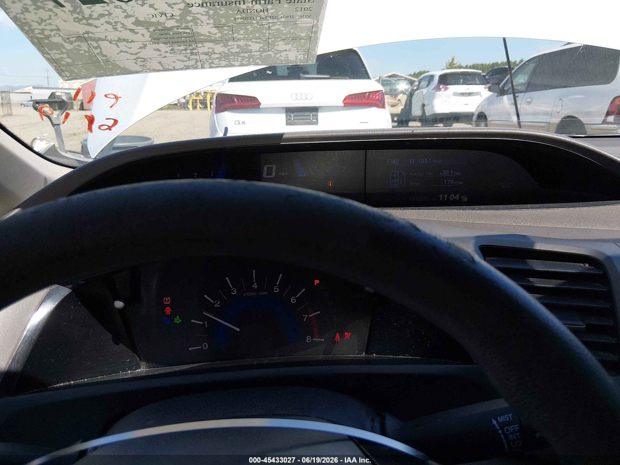 2012 Honda Civic Lx Silver vin: 2HGFB2F59CH320616