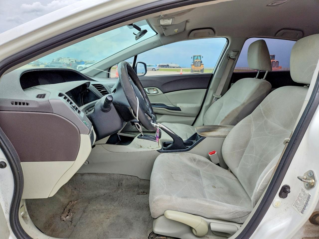 2012 Honda Civic Lx White vin: 2HGFB2F59CH328988