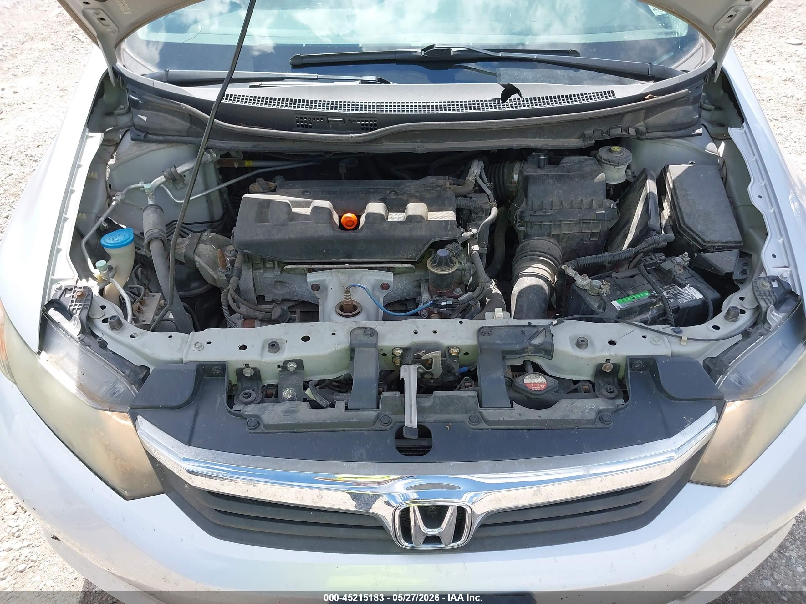 2012 Honda Civic Lx Silver vin: 2HGFB2F59CH332202