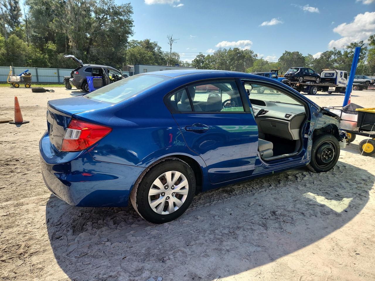 2012 Honda Civic Lx Синий vin: 2HGFB2F59CH506124