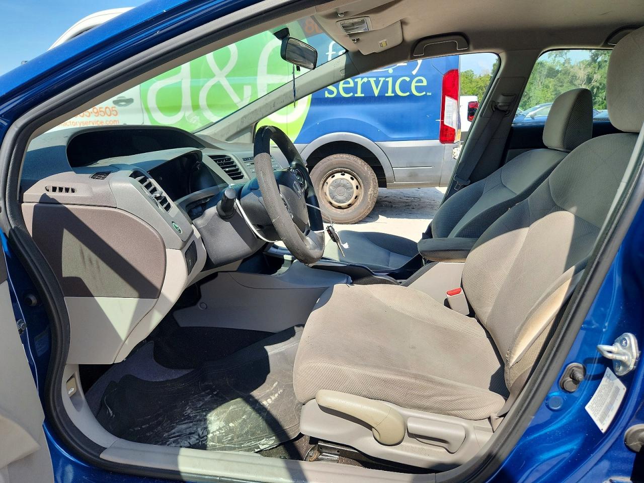 2012 Honda Civic Lx Синий vin: 2HGFB2F59CH506124