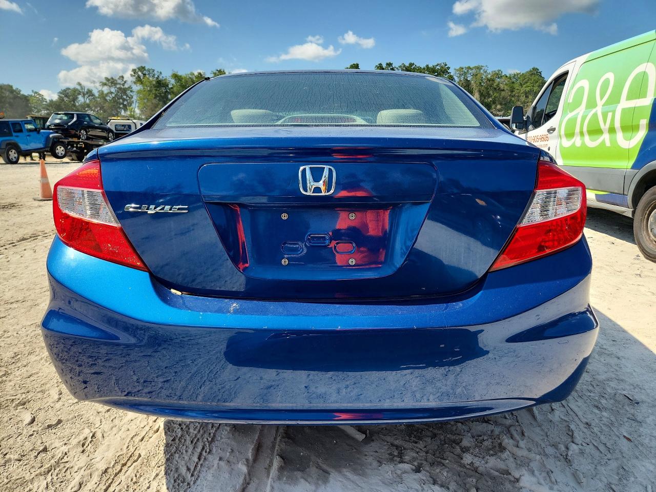 2012 Honda Civic Lx Синий vin: 2HGFB2F59CH506124