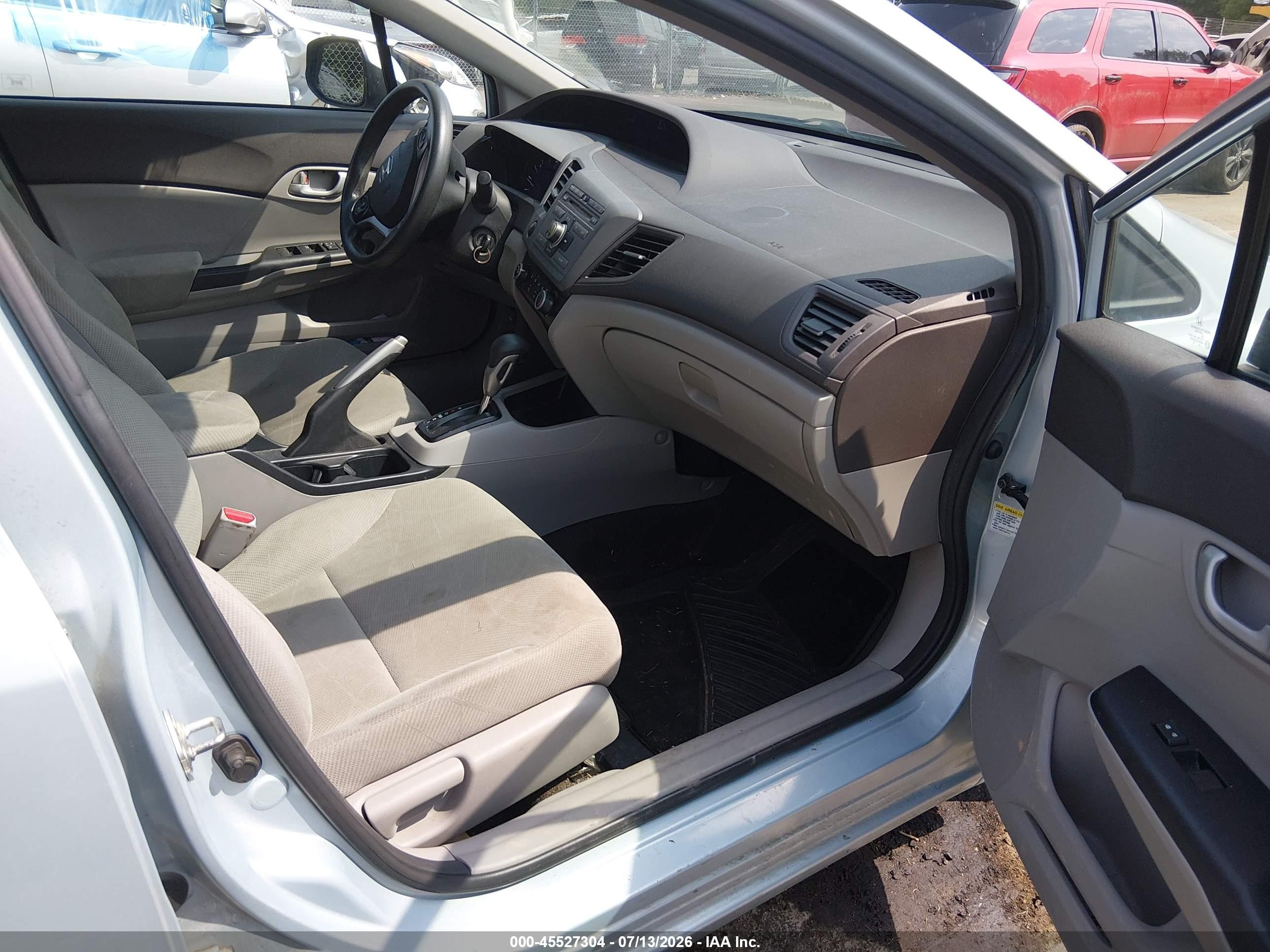 2012 Honda Civic Lx Light Blue vin: 2HGFB2F59CH530472