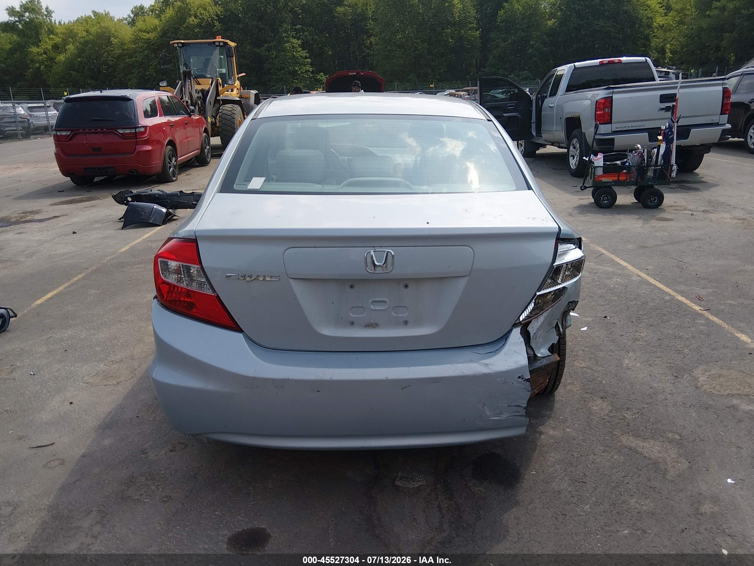 2012 Honda Civic Lx Light Blue vin: 2HGFB2F59CH530472