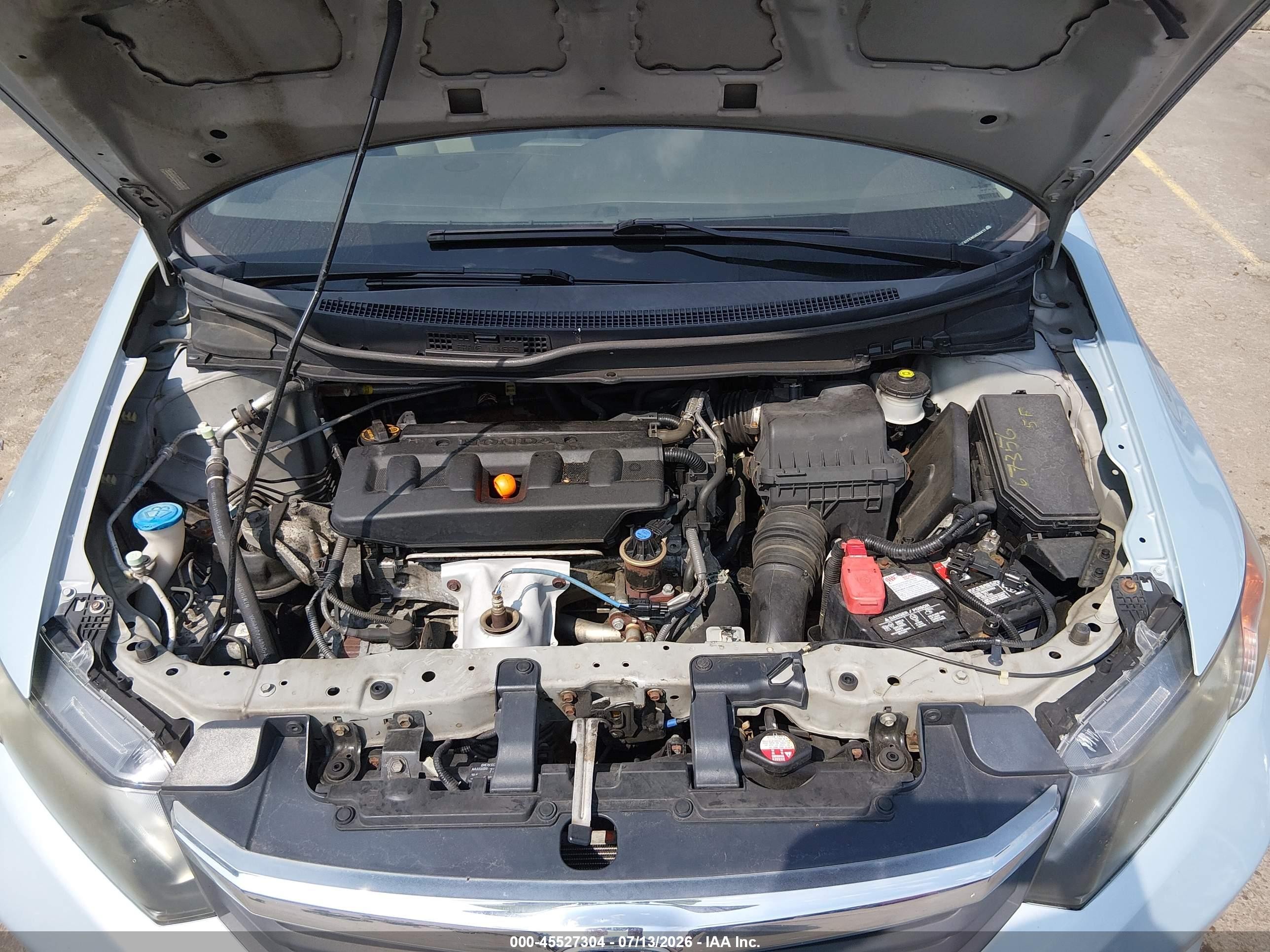 2012 Honda Civic Lx Light Blue vin: 2HGFB2F59CH530472