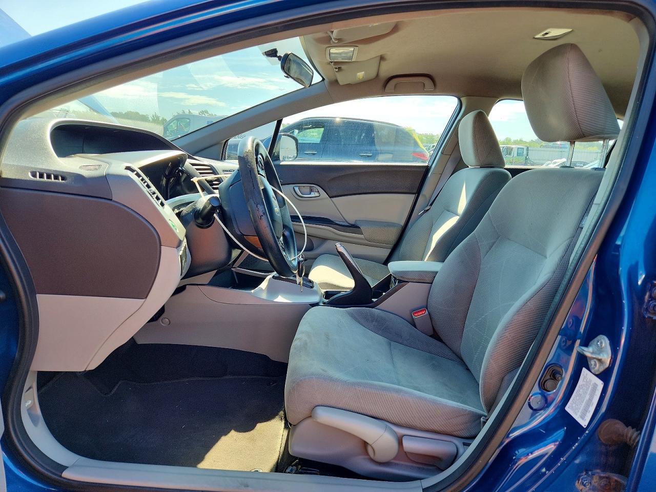 2012 Honda Civic Lx Blue vin: 2HGFB2F59CH540533
