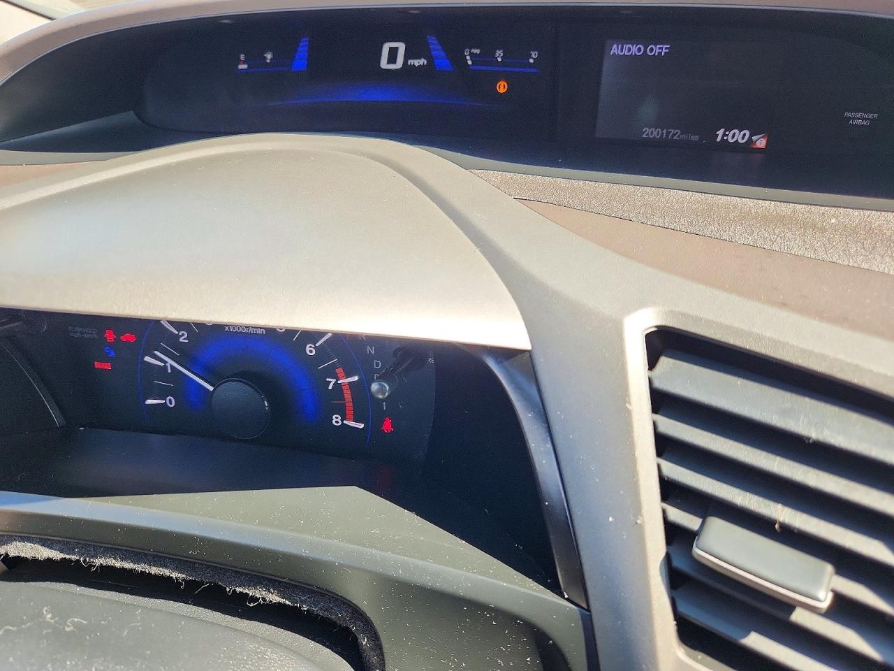 2012 Honda Civic Lx Blue vin: 2HGFB2F59CH540533