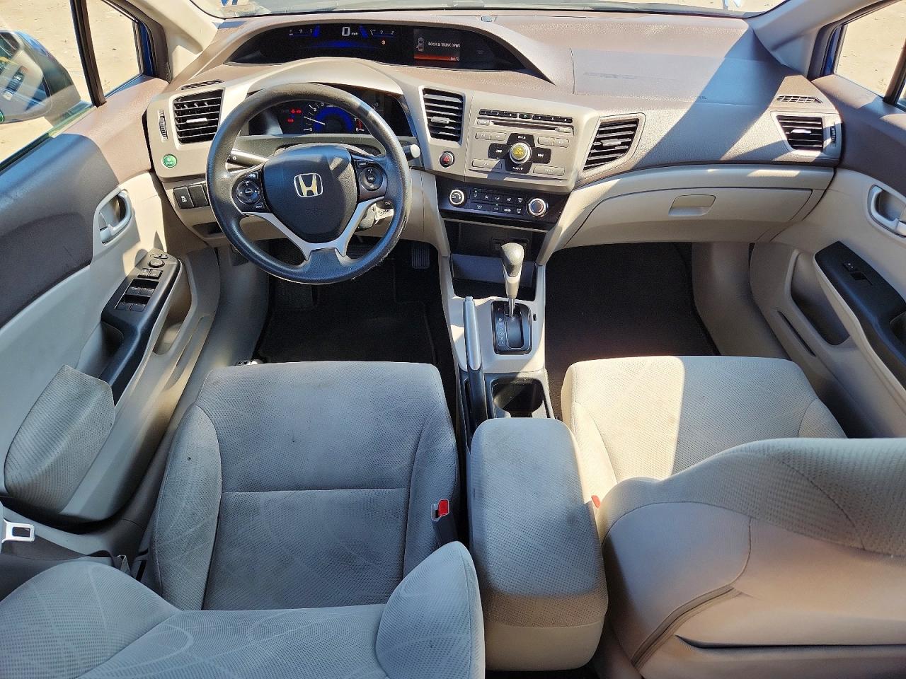 2012 Honda Civic Lx Blue vin: 2HGFB2F59CH540533