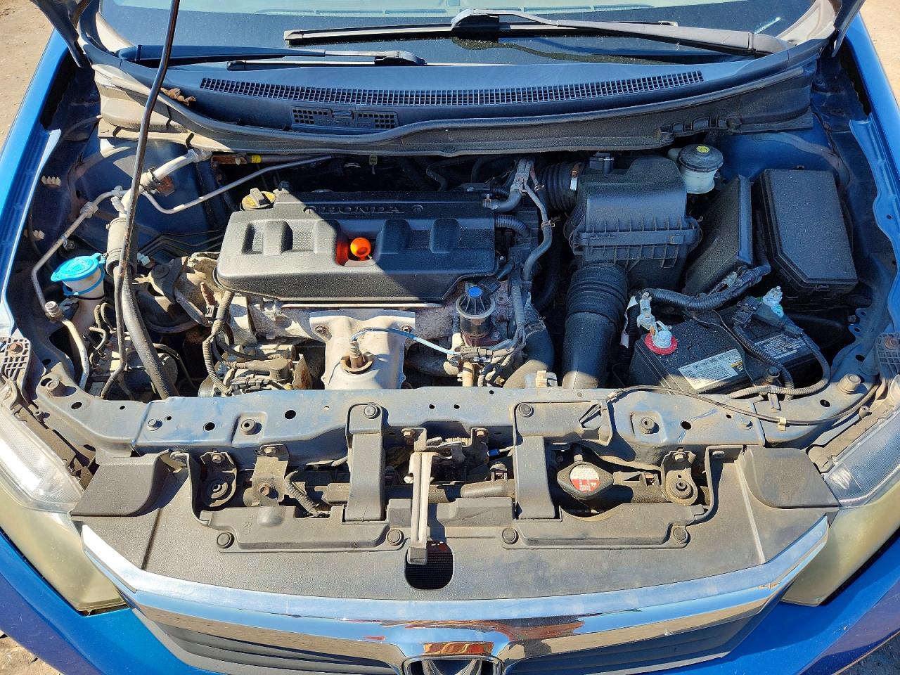 2012 Honda Civic Lx Blue vin: 2HGFB2F59CH540533