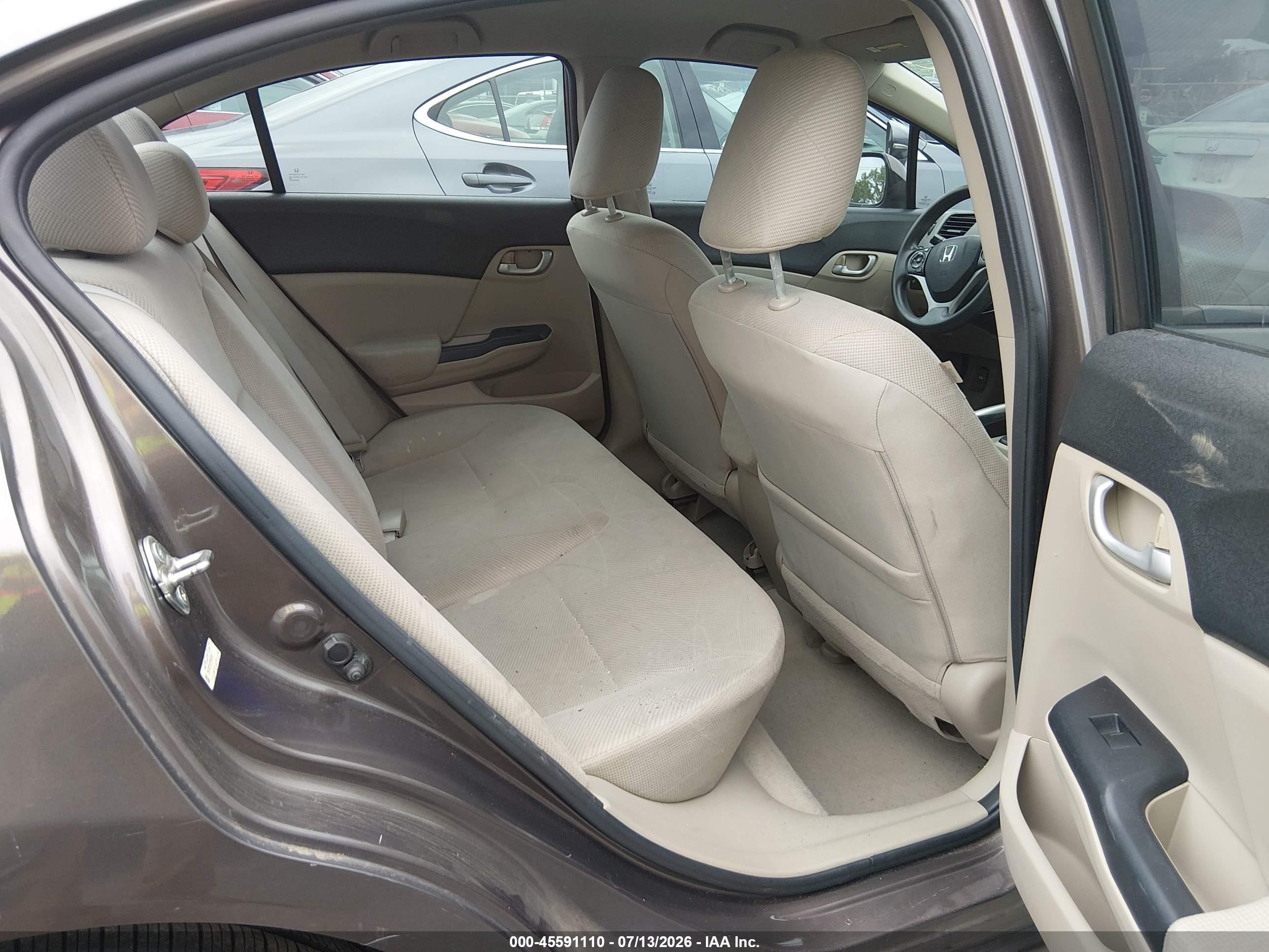 2012 Honda Civic Lx Gray vin: 2HGFB2F59CH549166