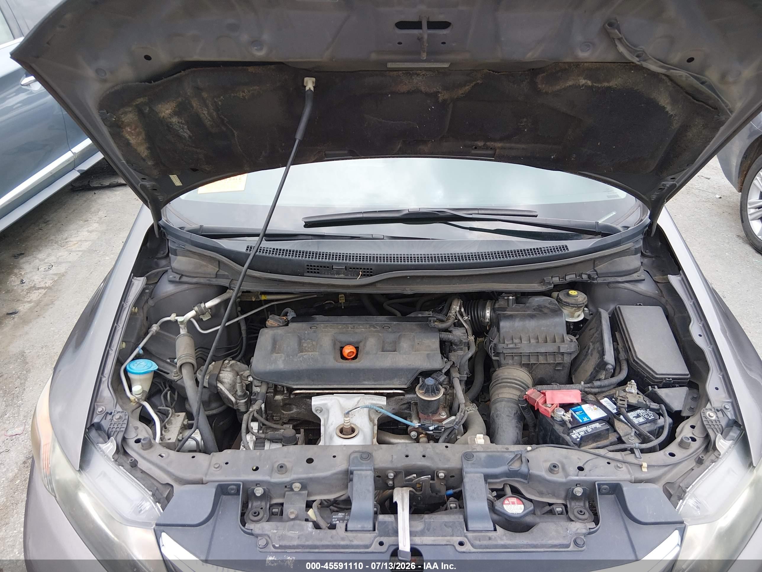 2012 Honda Civic Lx Gray vin: 2HGFB2F59CH549166