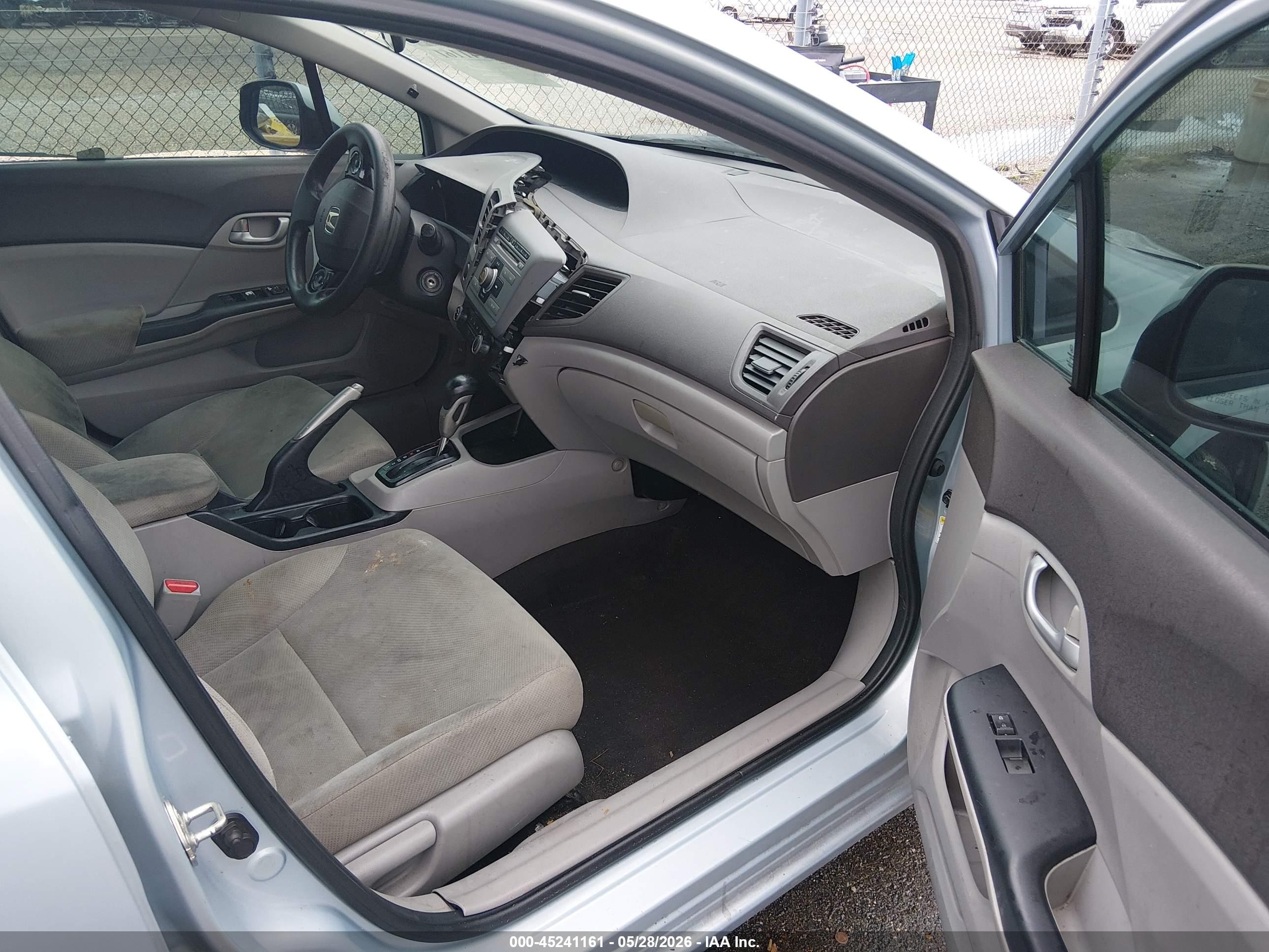 2012 Honda Civic Lx Blue vin: 2HGFB2F59CH551337