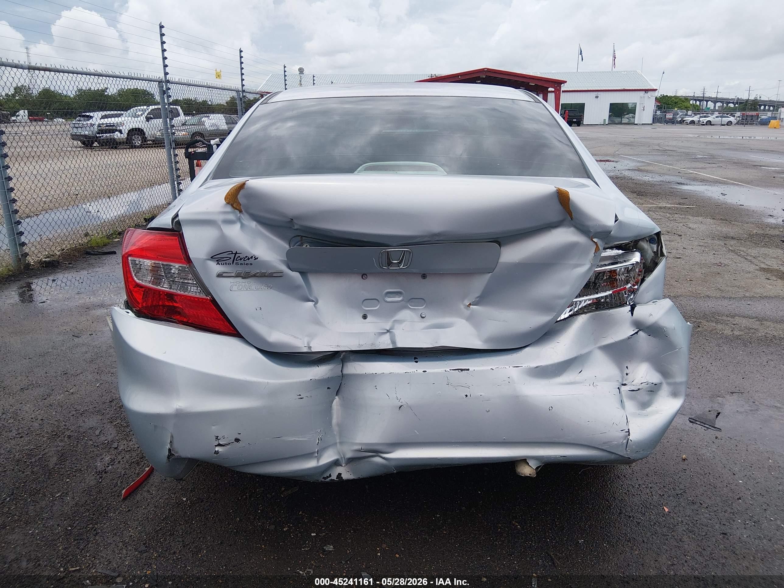 2012 Honda Civic Lx Blue vin: 2HGFB2F59CH551337