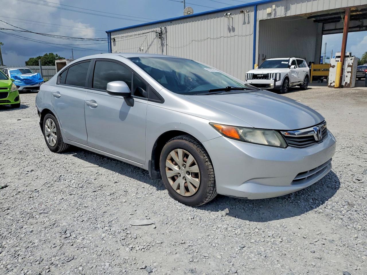 2012 Honda Civic Lx Silver vin: 2HGFB2F59CH565545
