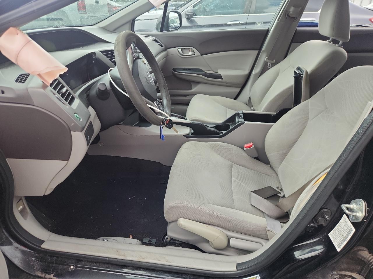2012 Honda Civic Lx Black vin: 2HGFB2F59CH600794
