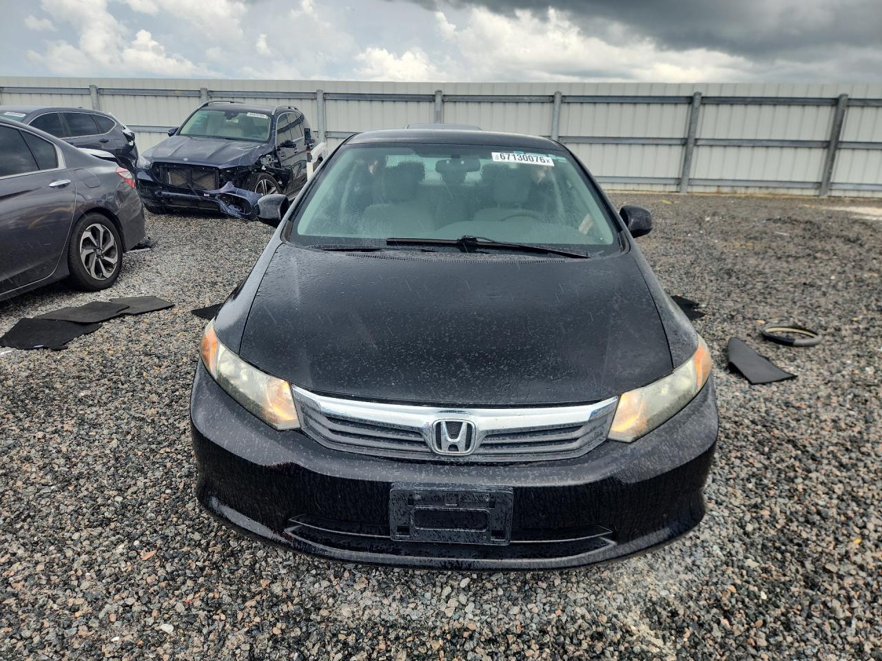 2012 Honda Civic Lx Black vin: 2HGFB2F59CH600794