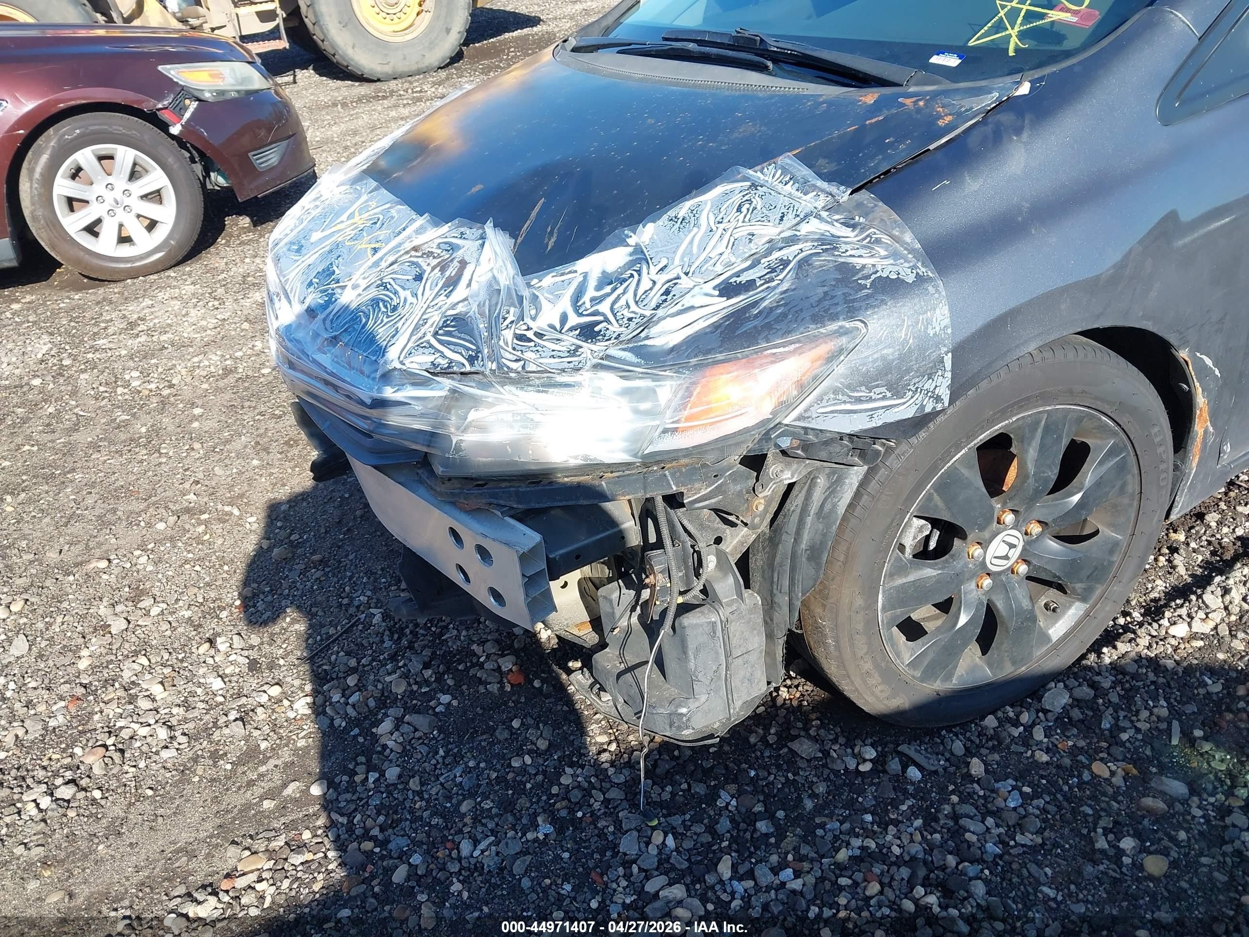 2012 Honda Civic Lx Gray vin: 2HGFB2F59CH601184