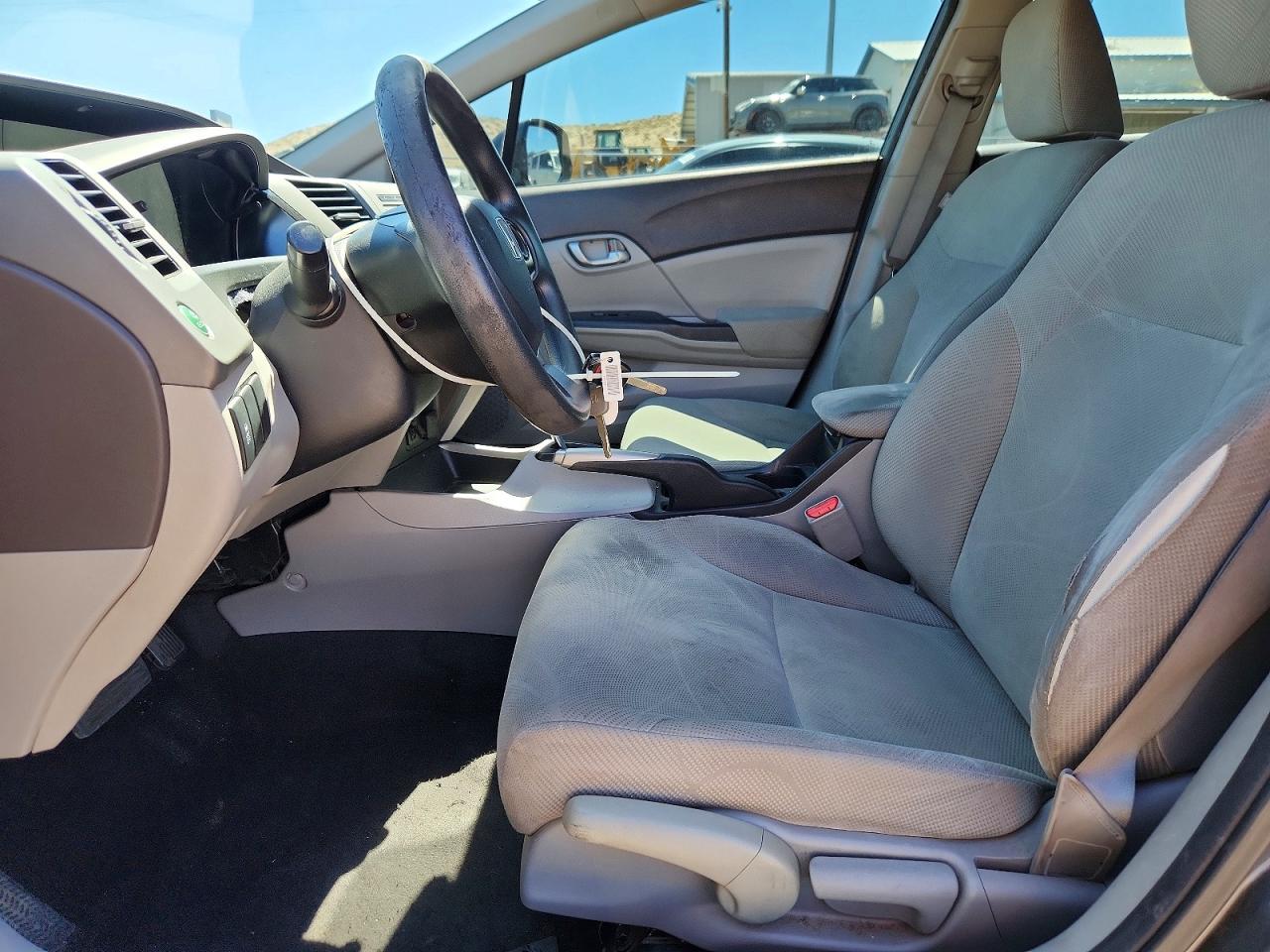 2012 Honda Civic Lx Gray vin: 2HGFB2F59CH606613
