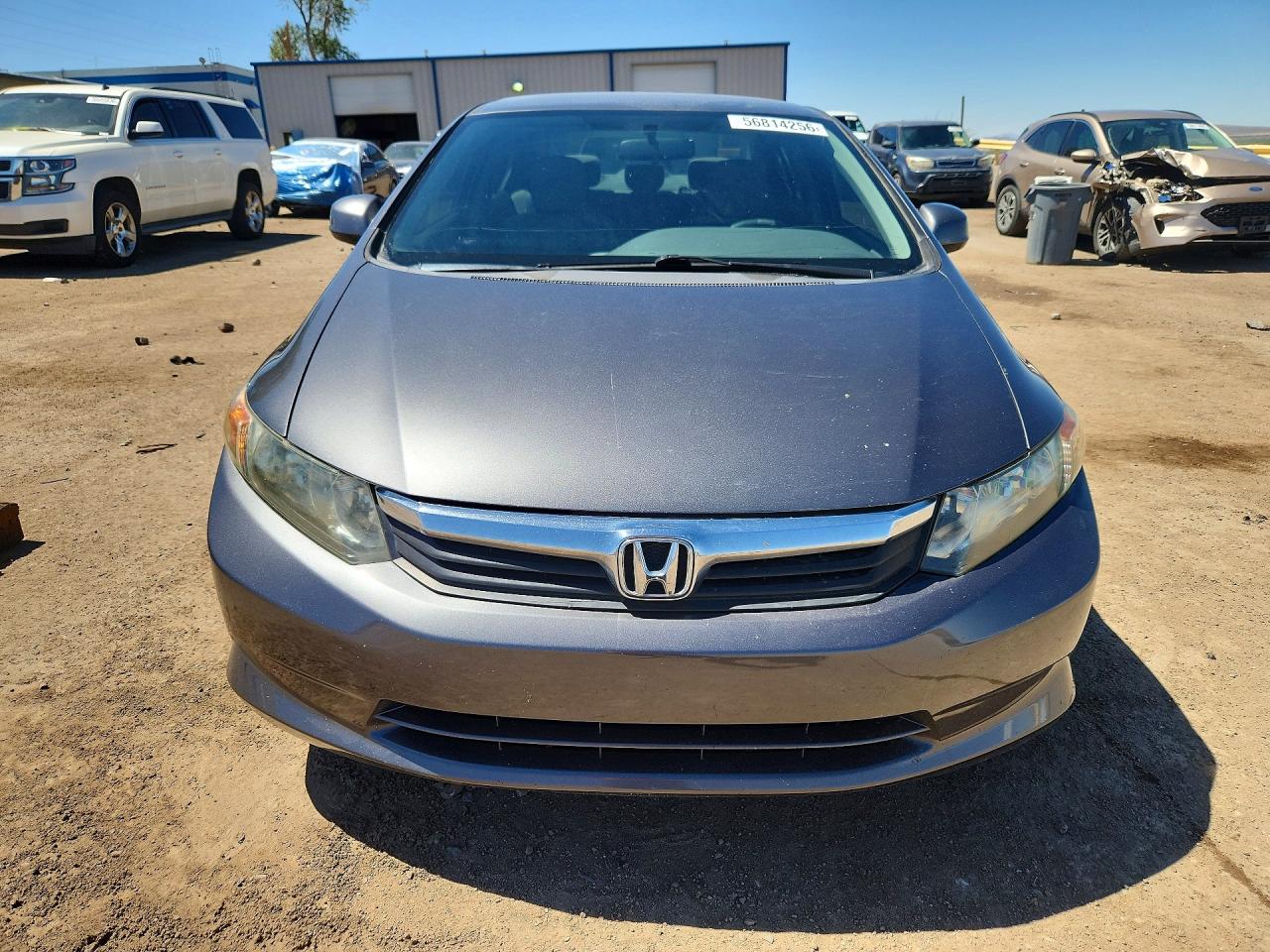 2012 Honda Civic Lx Gray vin: 2HGFB2F59CH606613