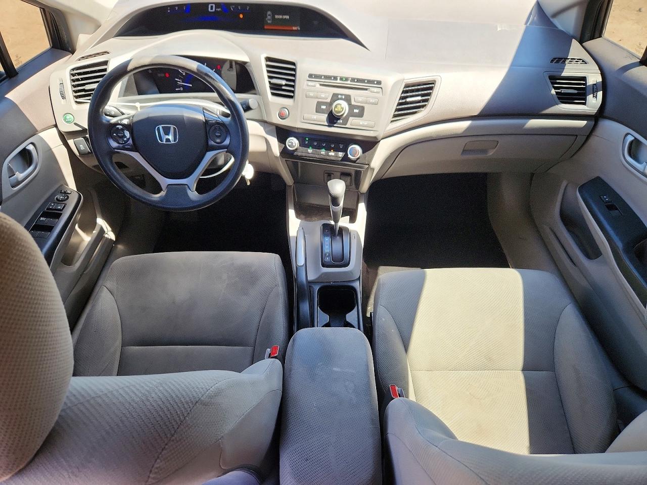 2012 Honda Civic Lx Gray vin: 2HGFB2F59CH606613