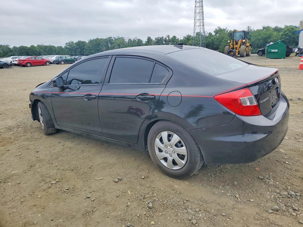 2012 Honda Civic Lx Black vin: 2HGFB2F59CH610094