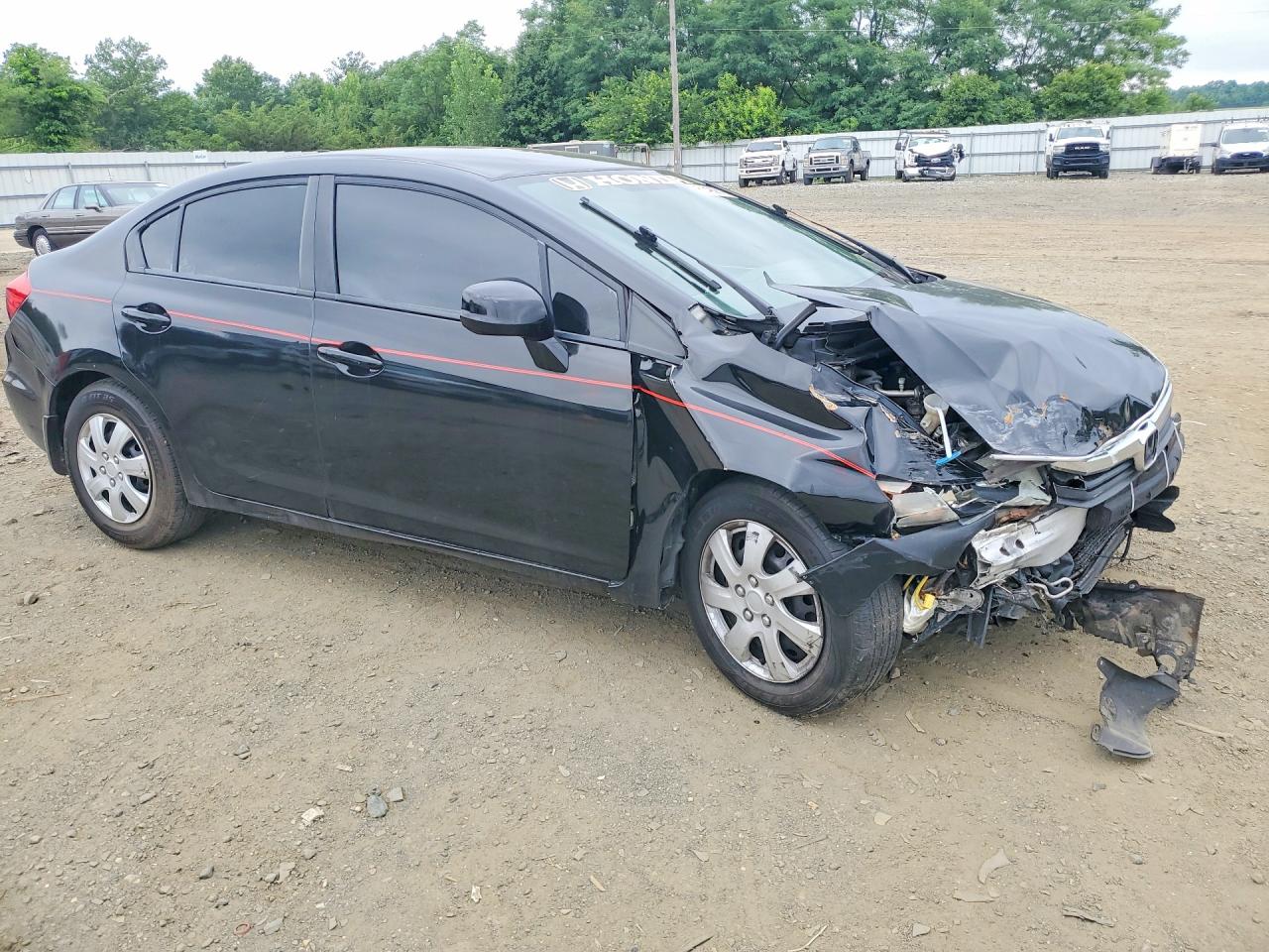 2012 Honda Civic Lx Black vin: 2HGFB2F59CH610094