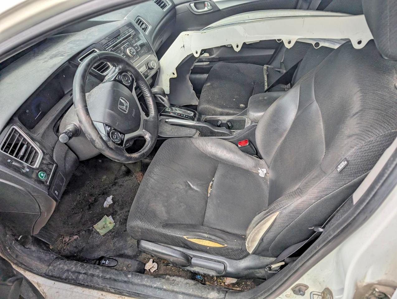 2013 Honda Civic Lx White vin: 2HGFB2F59DH008636