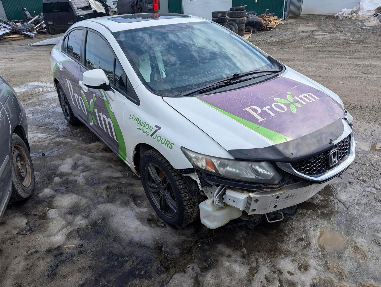 2013 Honda Civic Lx White vin: 2HGFB2F59DH008636