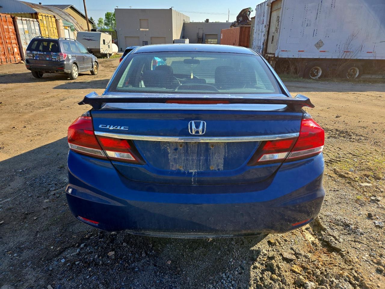 2013 Honda Civic Lx Blue vin: 2HGFB2F59DH016963