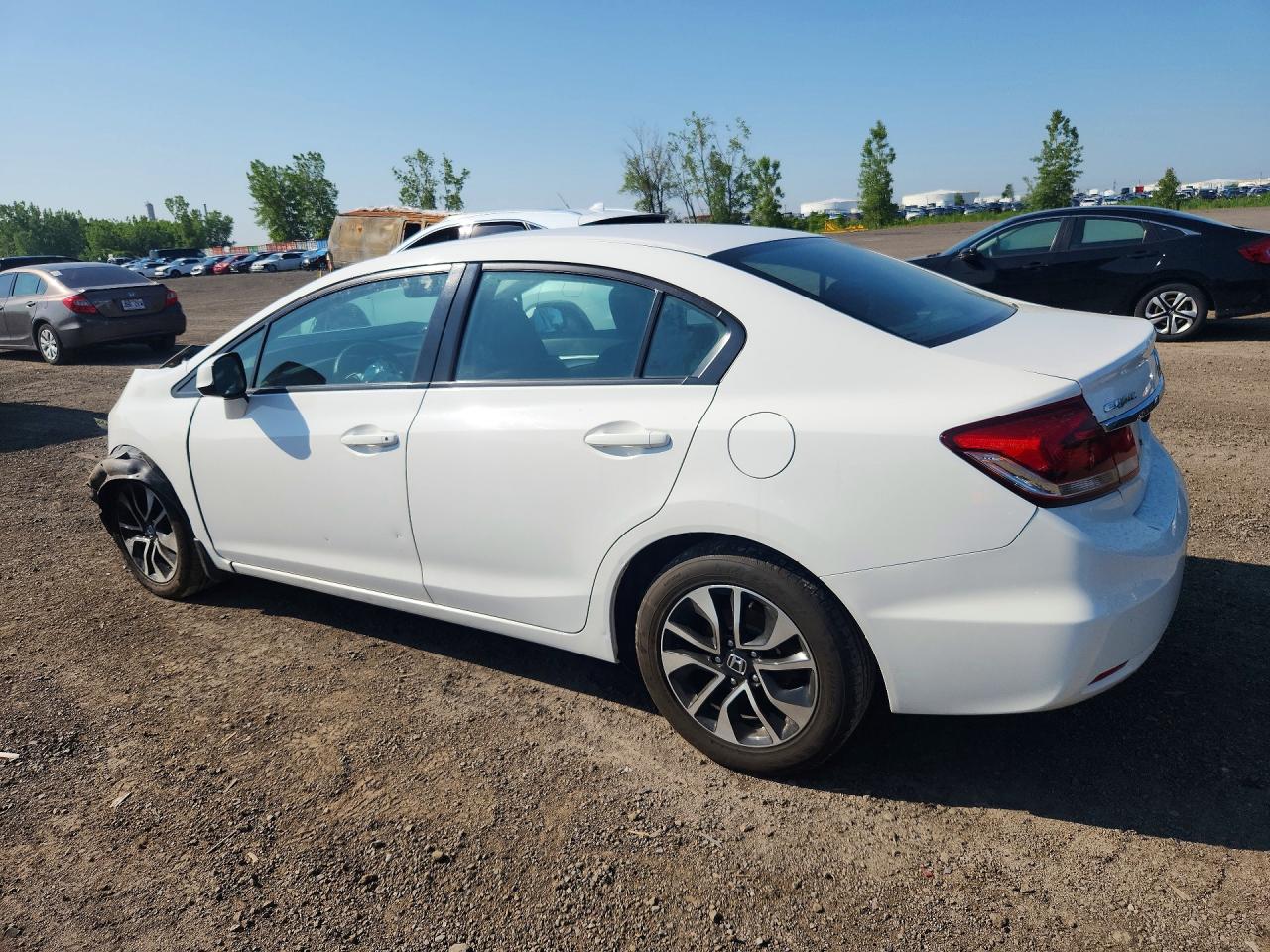 2013 Honda Civic Lx White vin: 2HGFB2F59DH018020