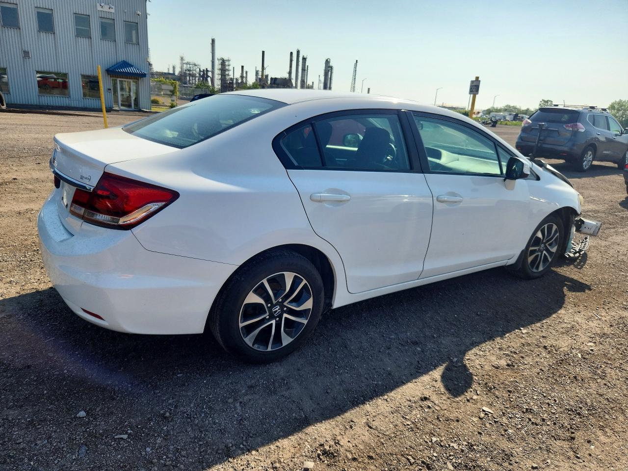 2013 Honda Civic Lx White vin: 2HGFB2F59DH018020