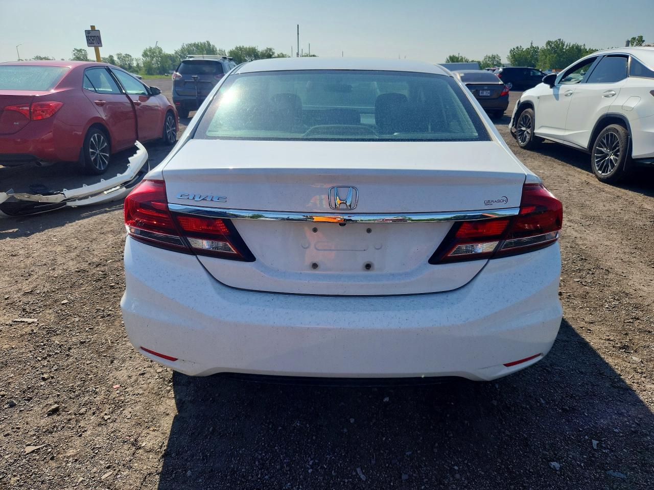 2013 Honda Civic Lx White vin: 2HGFB2F59DH018020