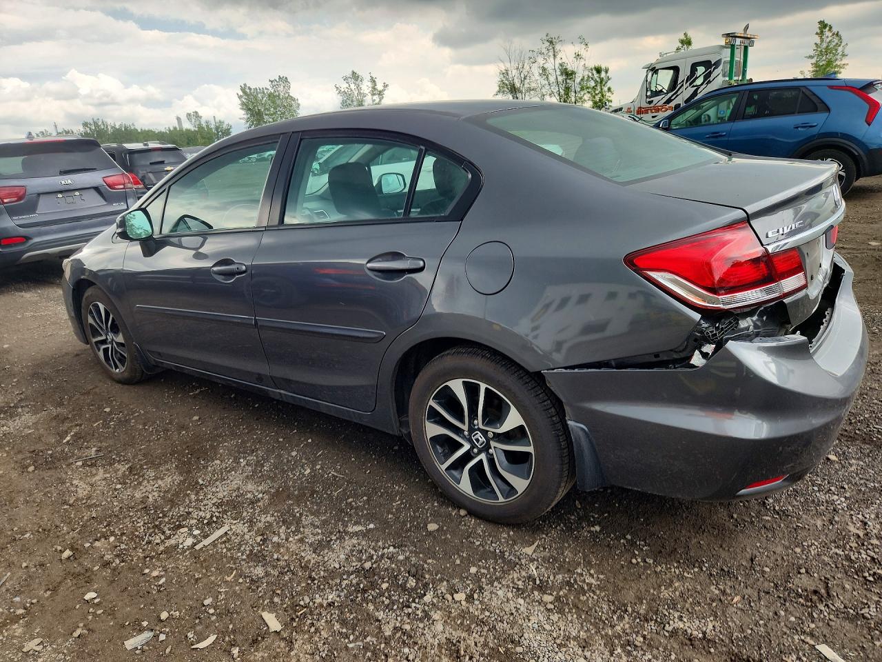 2013 Honda Civic Lx Gray vin: 2HGFB2F59DH023489