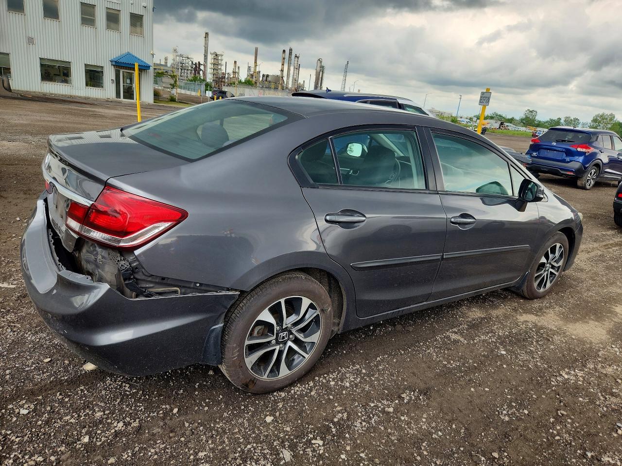 2013 Honda Civic Lx Gray vin: 2HGFB2F59DH023489