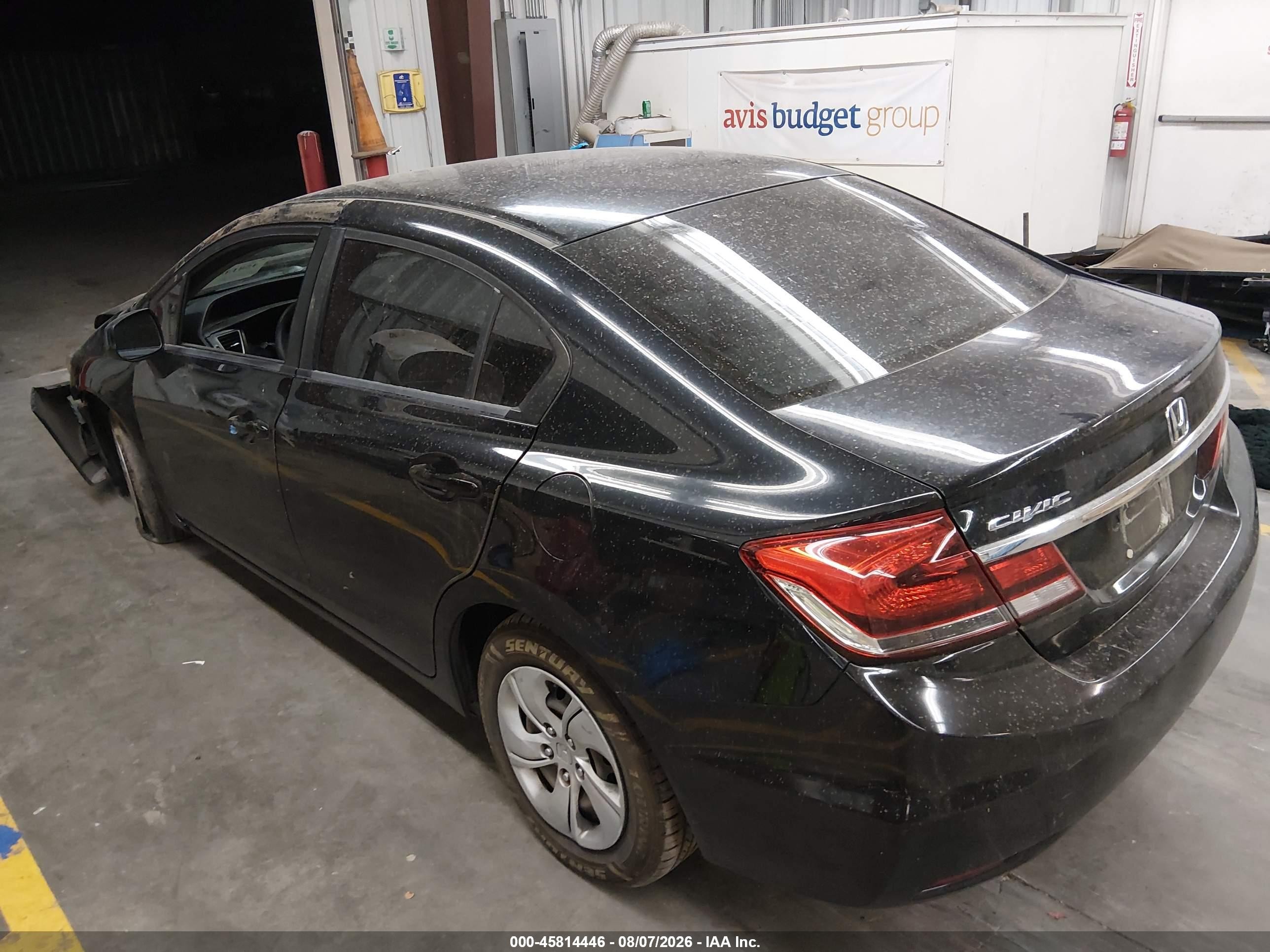 2013 Honda Civic Lx Black vin: 2HGFB2F59DH301632