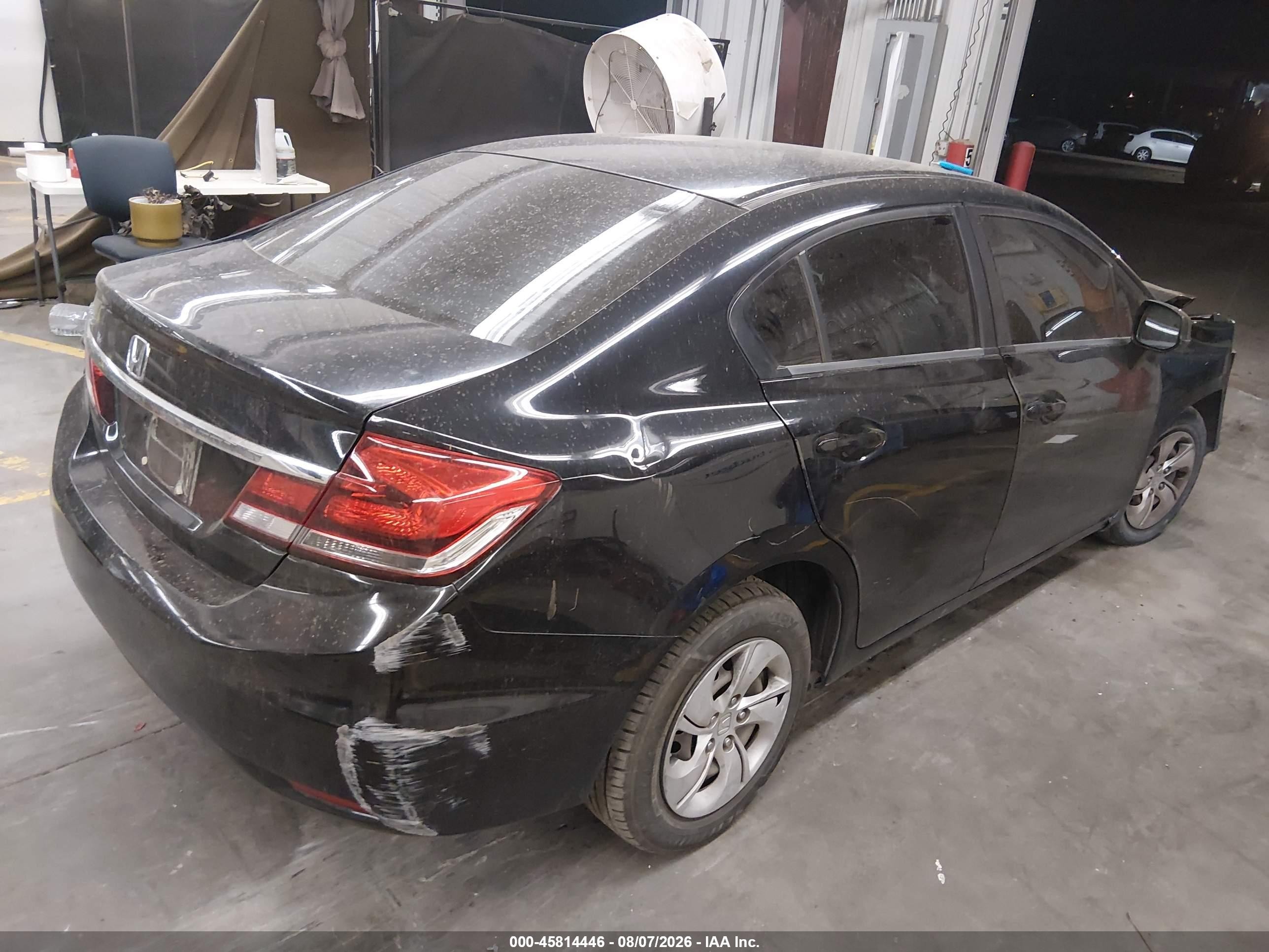 2013 Honda Civic Lx Black vin: 2HGFB2F59DH301632
