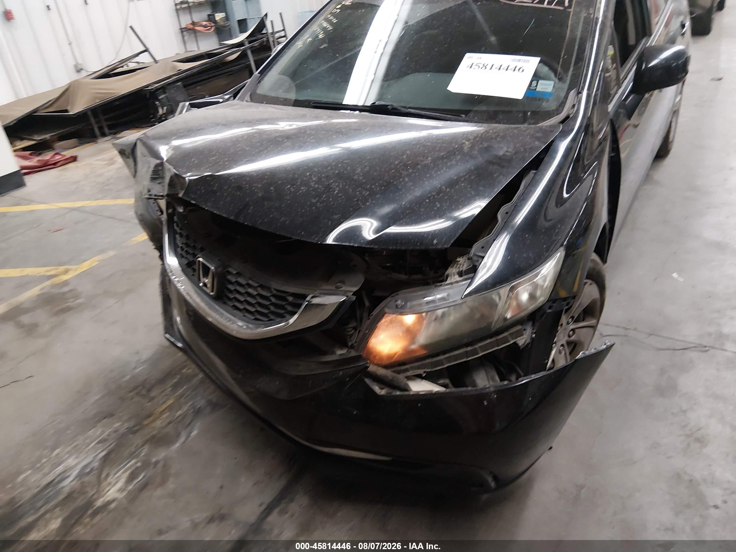 2013 Honda Civic Lx Black vin: 2HGFB2F59DH301632