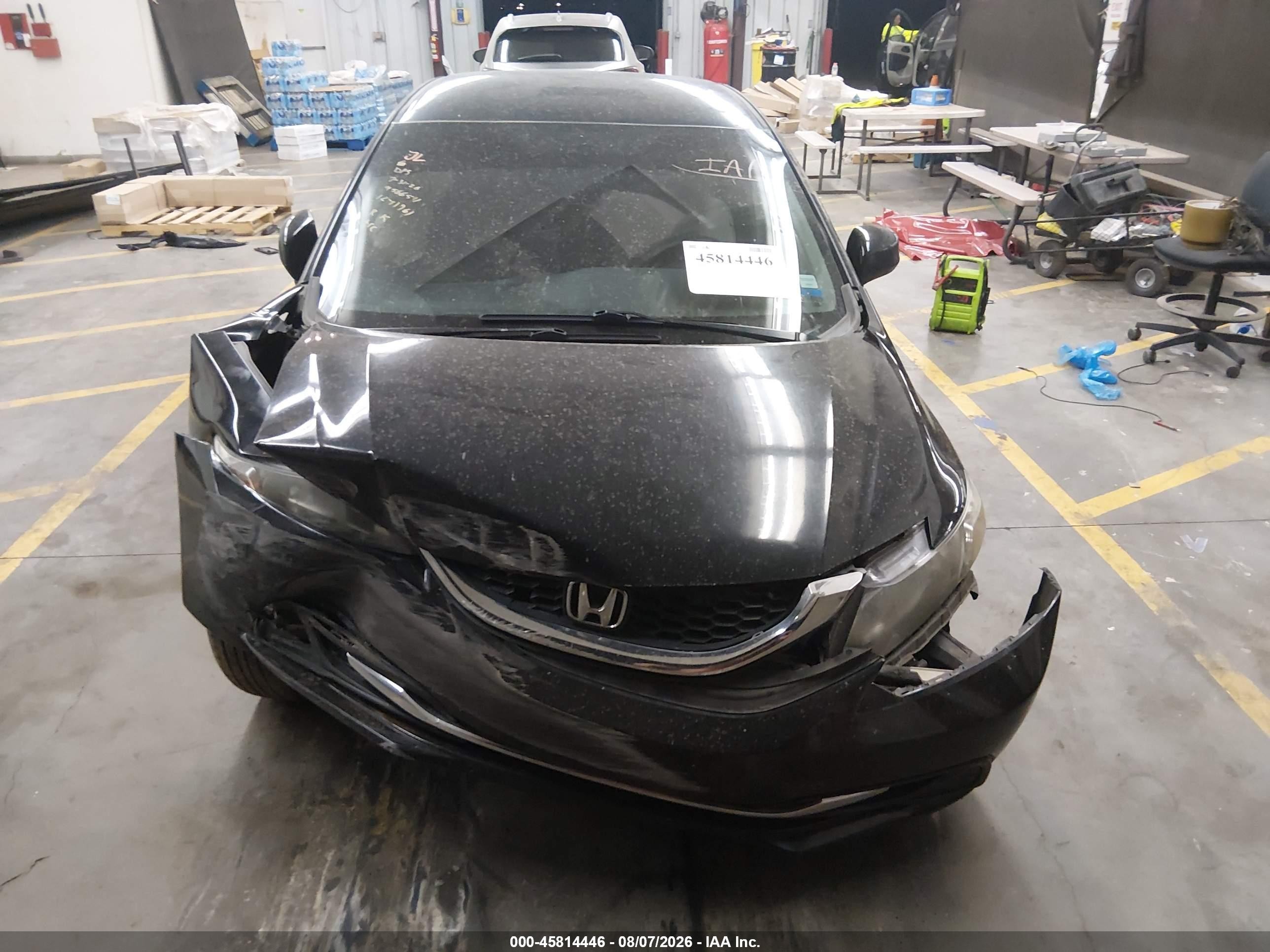 2013 Honda Civic Lx Black vin: 2HGFB2F59DH301632