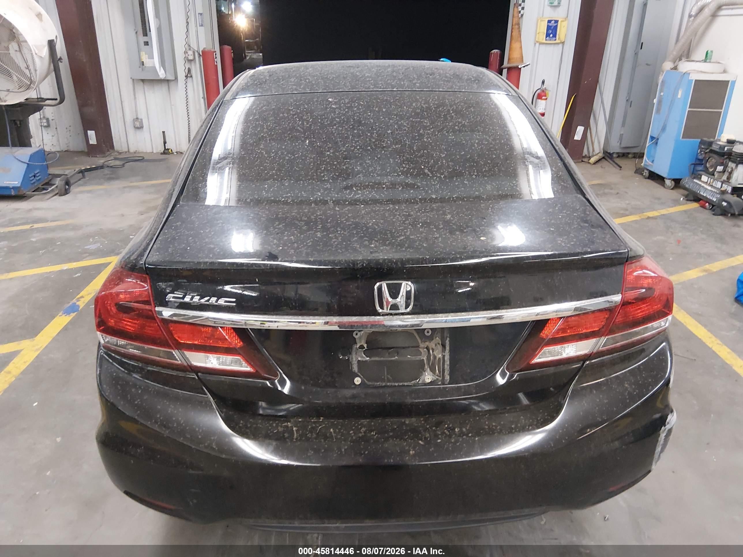 2013 Honda Civic Lx Black vin: 2HGFB2F59DH301632
