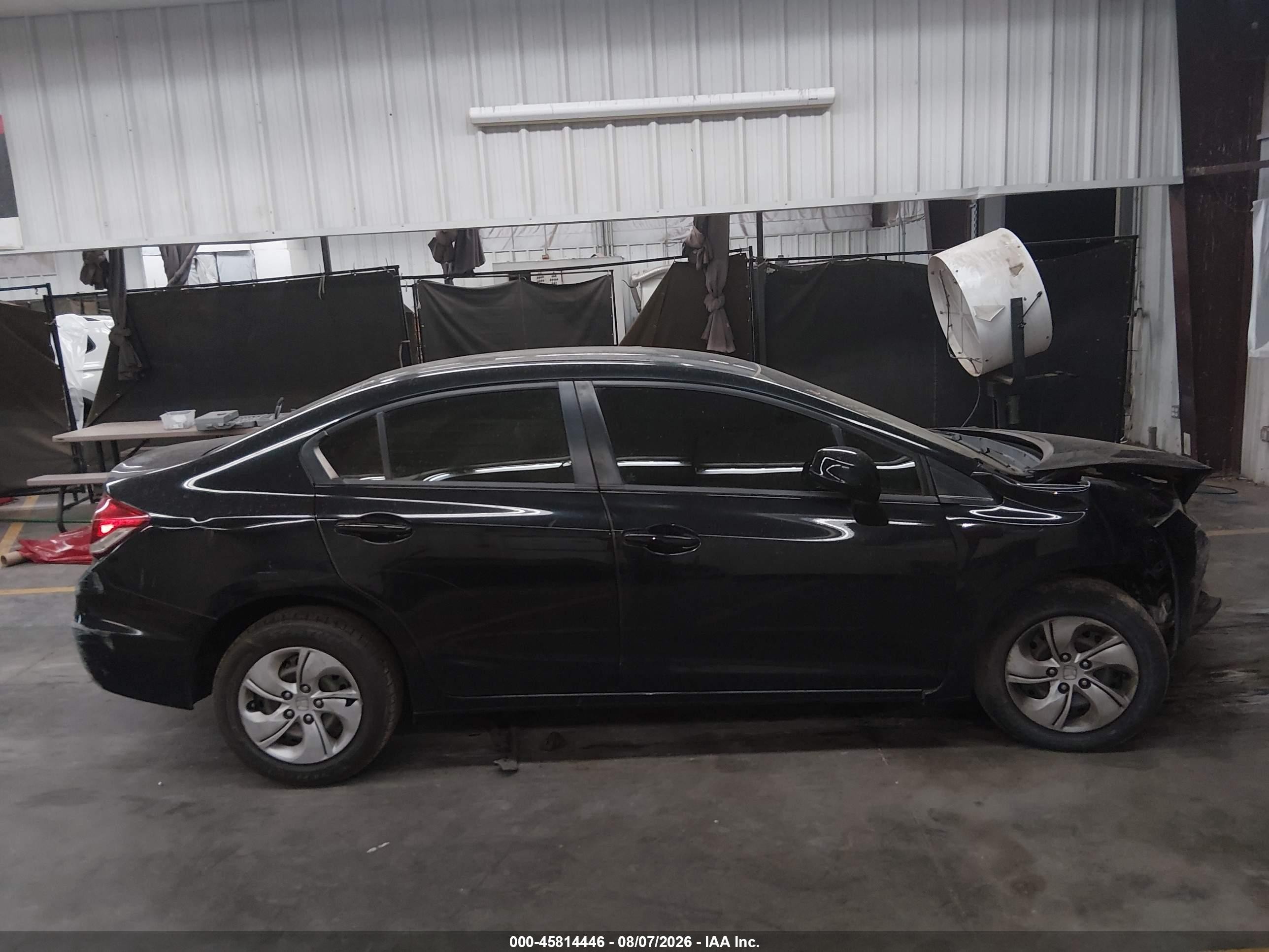 2013 Honda Civic Lx Black vin: 2HGFB2F59DH301632