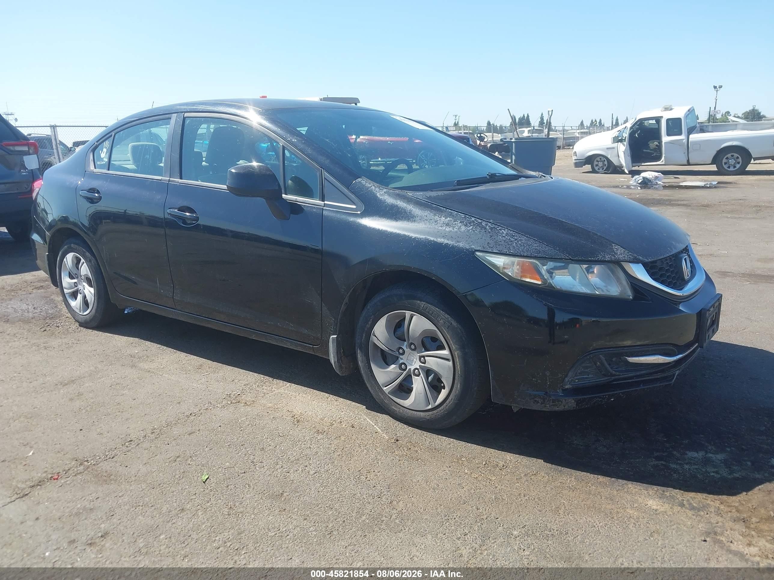 2013 Honda Civic Lx Black vin: 2HGFB2F59DH503676