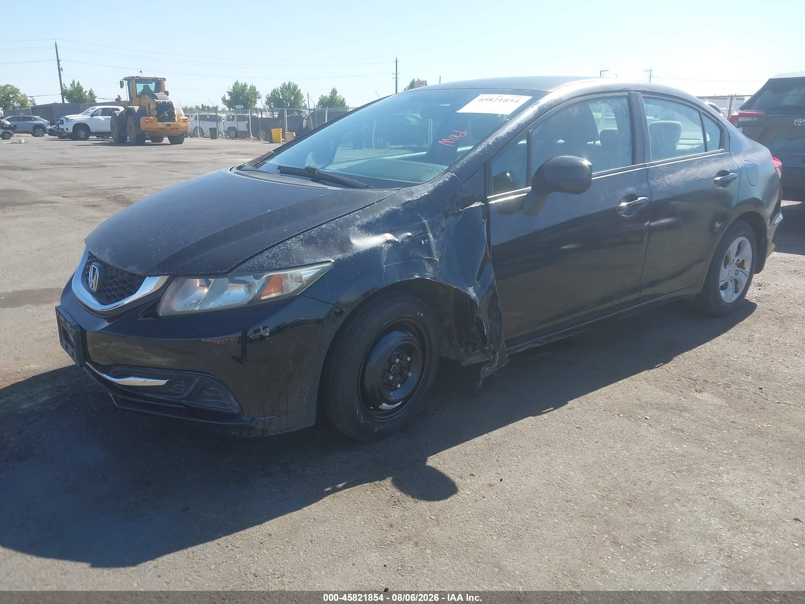 2013 Honda Civic Lx Black vin: 2HGFB2F59DH503676