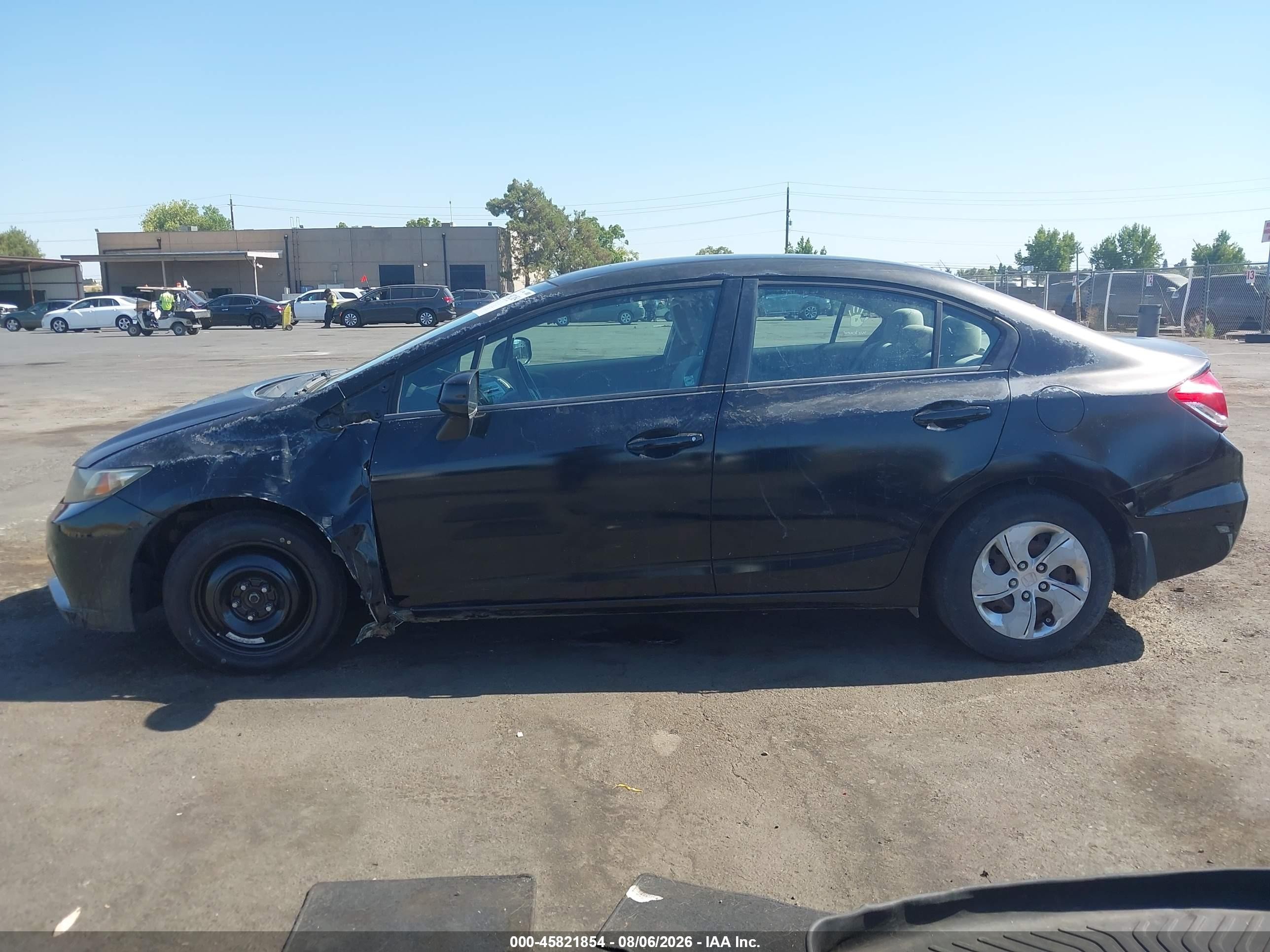 2013 Honda Civic Lx Black vin: 2HGFB2F59DH503676