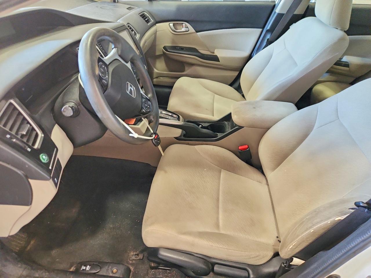2013 Honda Civic Lx White vin: 2HGFB2F59DH521370