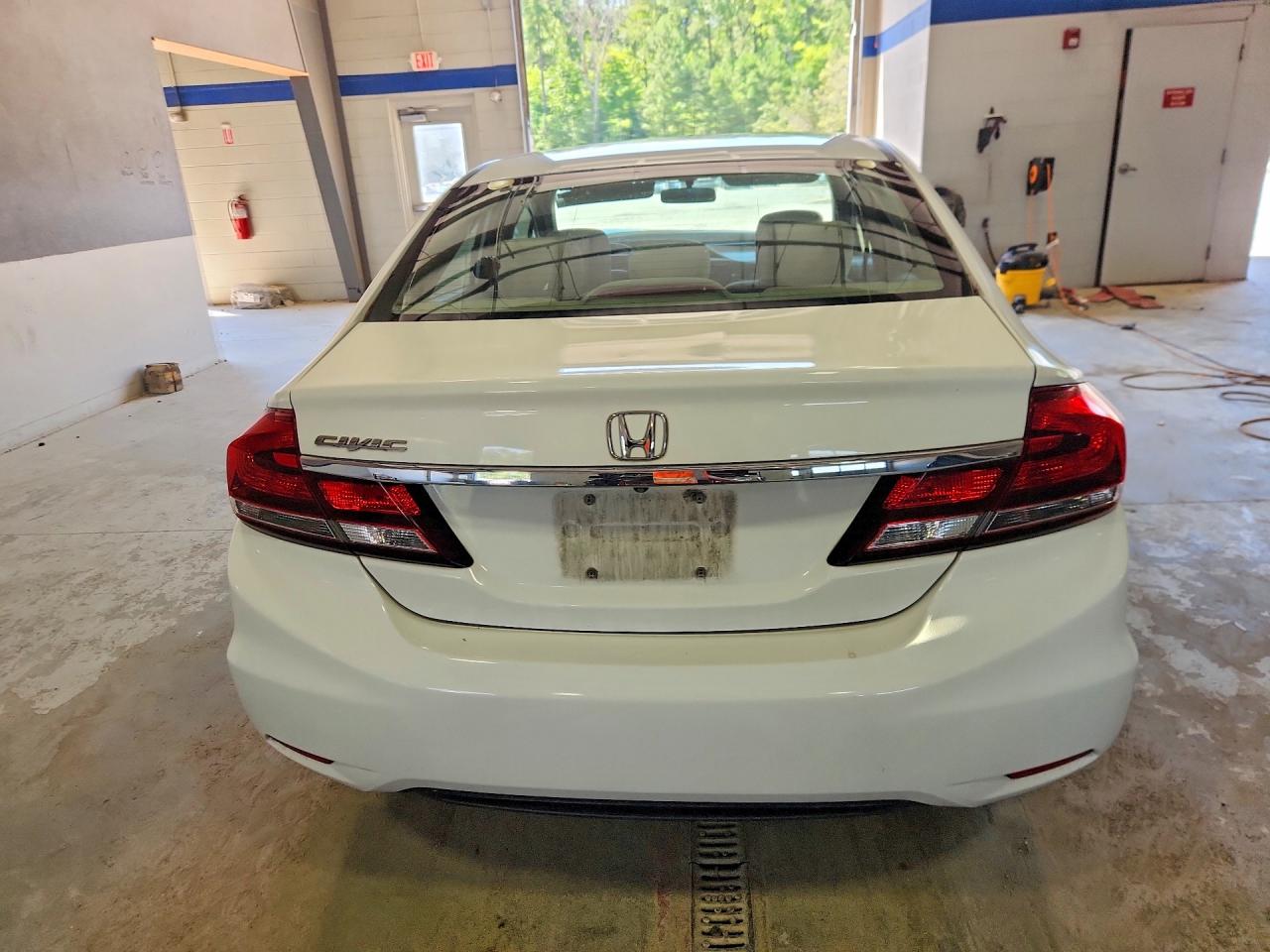 2013 Honda Civic Lx White vin: 2HGFB2F59DH521370