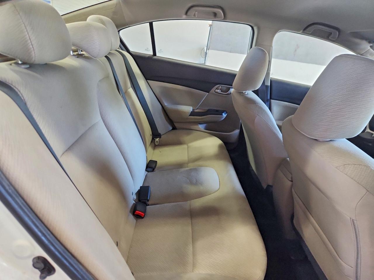 2013 Honda Civic Lx White vin: 2HGFB2F59DH521370