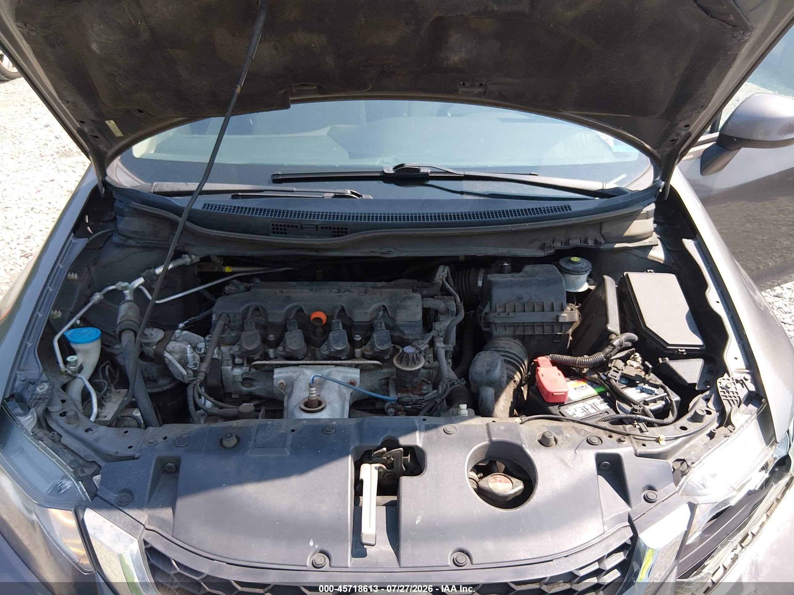 2013 Honda Civic Lx Gray vin: 2HGFB2F59DH529260